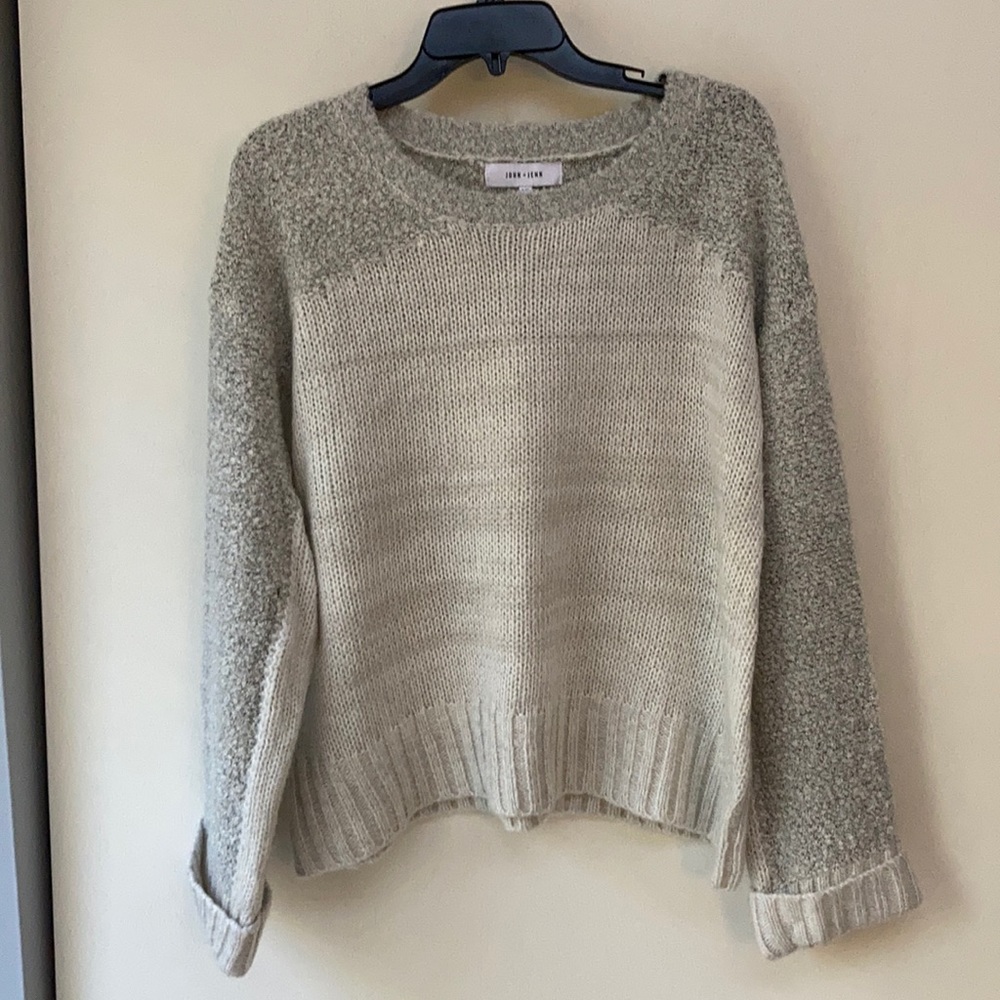 John + Jenn Boxy Color-block Sweater, Size L
